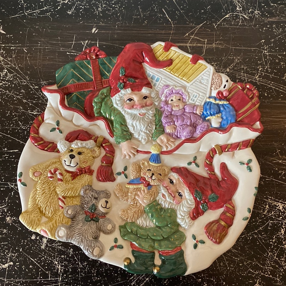 Fitz and Floyd Plate 2003 Christmas